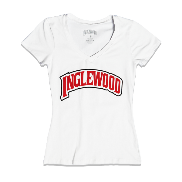 INGLEWOOD RAIDERS WOMENS CUT TEE SILVER/BLACK - INGLEWOOD CLOTHING LINE