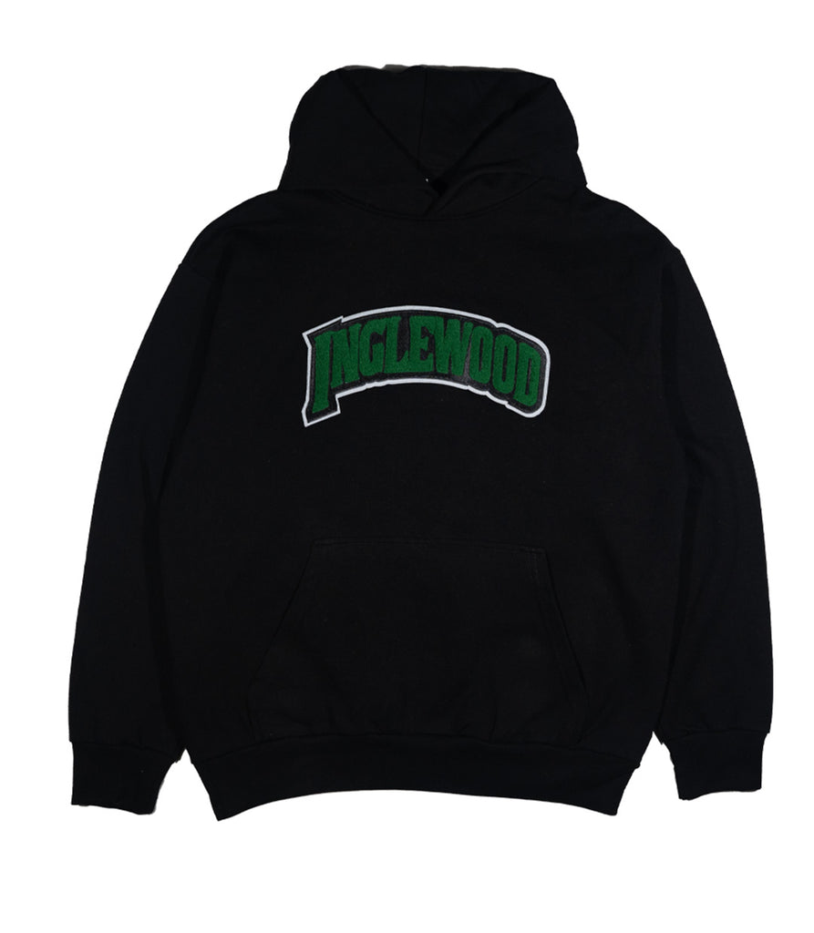 Black French Terry Hoodie w/ Chenille Patch
