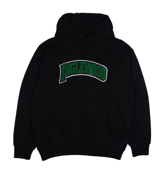Black French Terry Hoodie w/ Chenille Patch