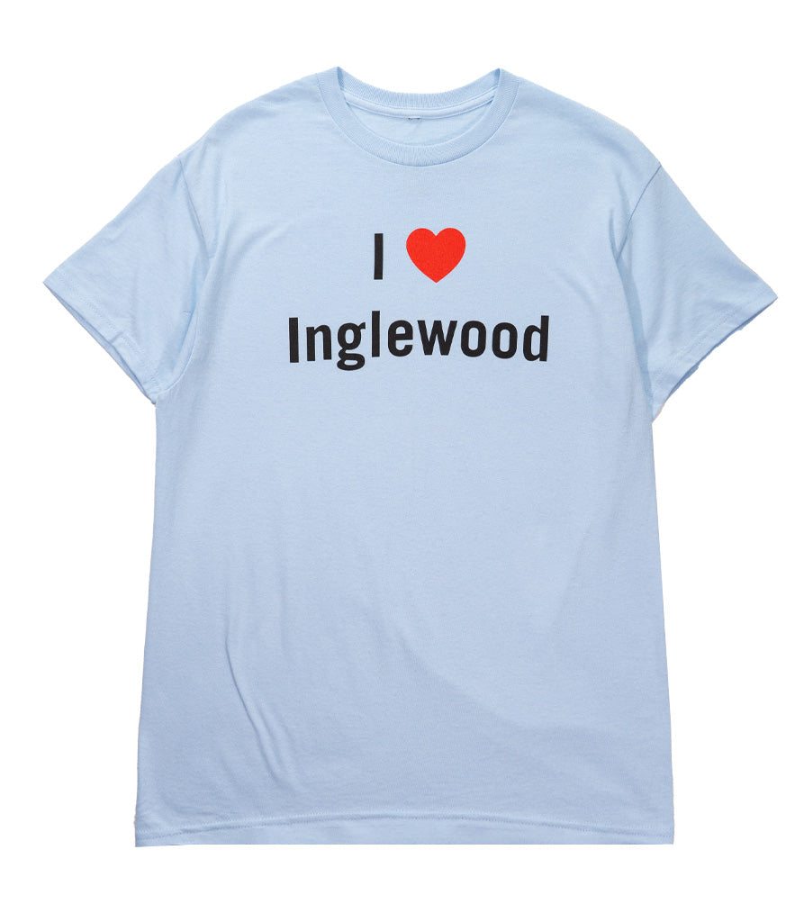 I LOVE INGLEWOOD TEE LIGHT BLUE