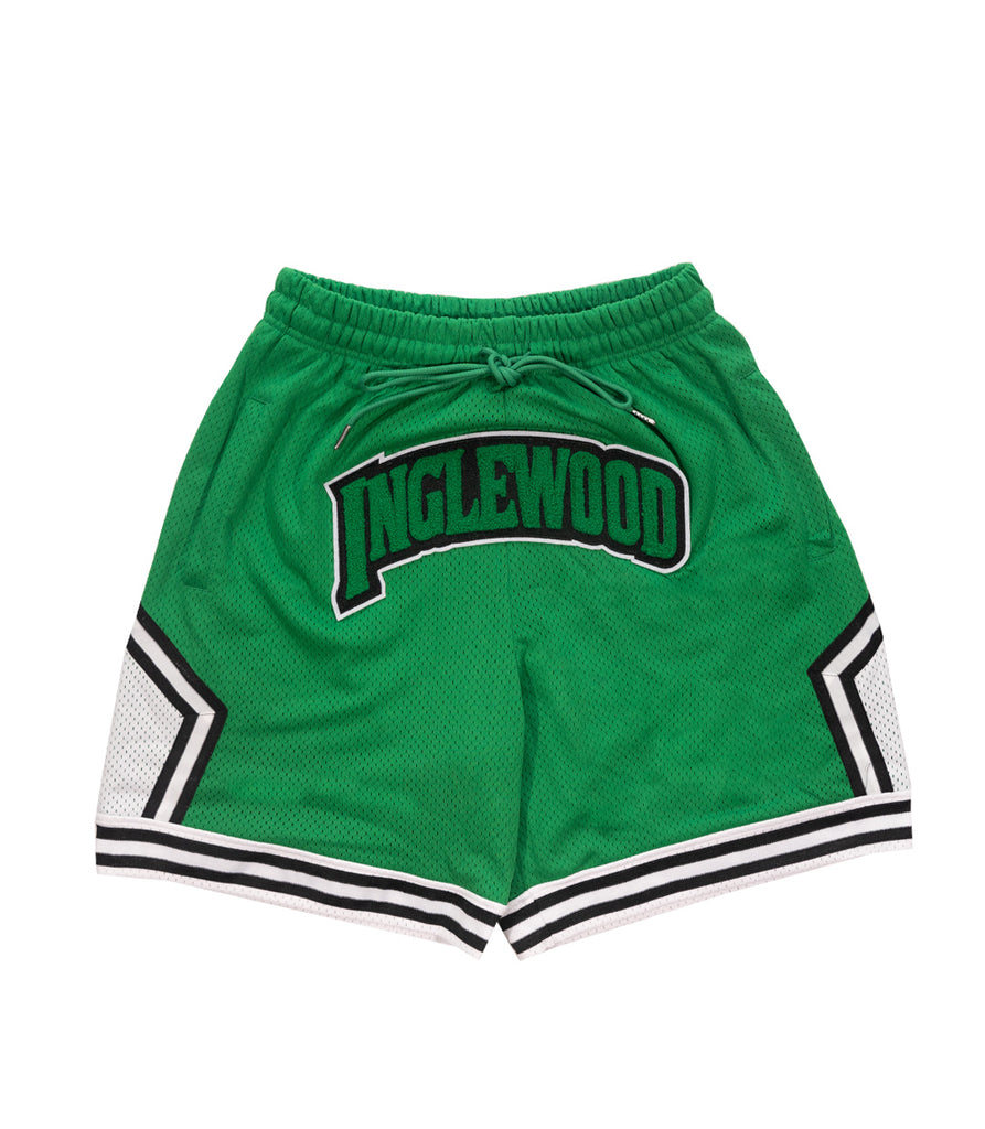 Inglewood Chenille Patch Shorts Green