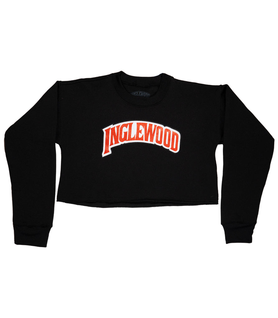 INGLEWOOD CROP SWEATSHIRT BLACK
