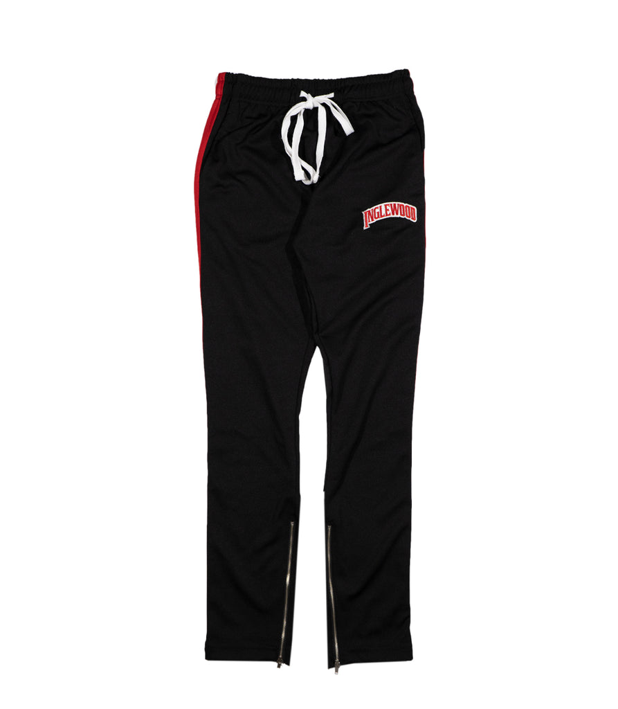 INGLEWOOD TRACK PANTS BLACK/RED