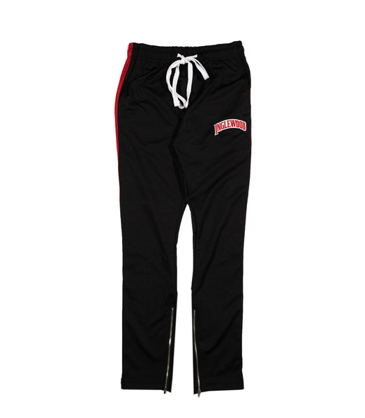 INGLEWOOD TRACK PANTS BLACK/RED