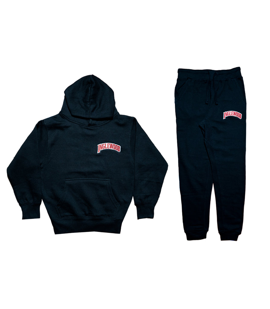 INGLEWOOD KIDS SWEATSUIT BLACK