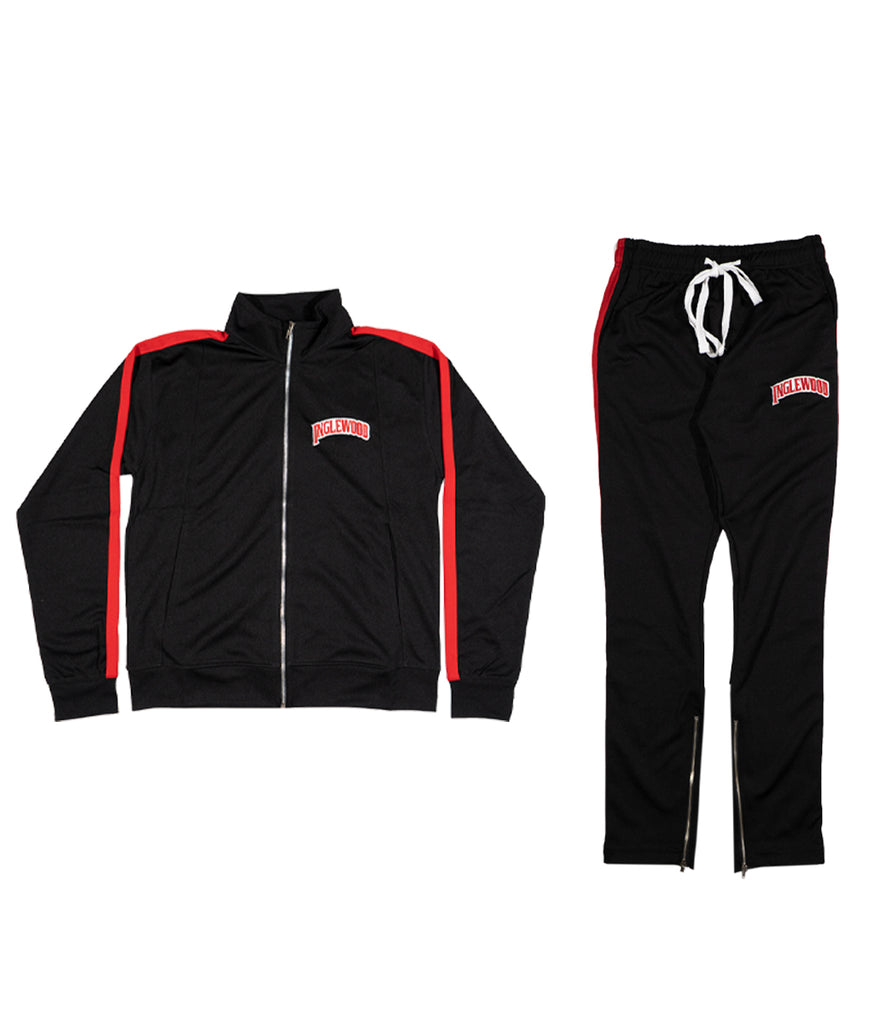 INGLEWOOD TRACKSUIT BLACK/RED