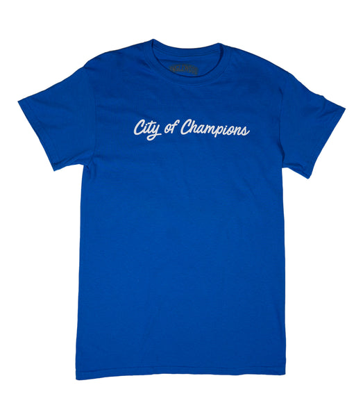 CITY OF CHAMPS TEE BLUE