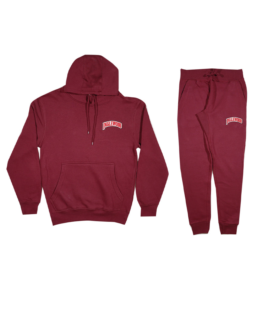 INGLEWOOD SWEATSUIT BURGUNDY