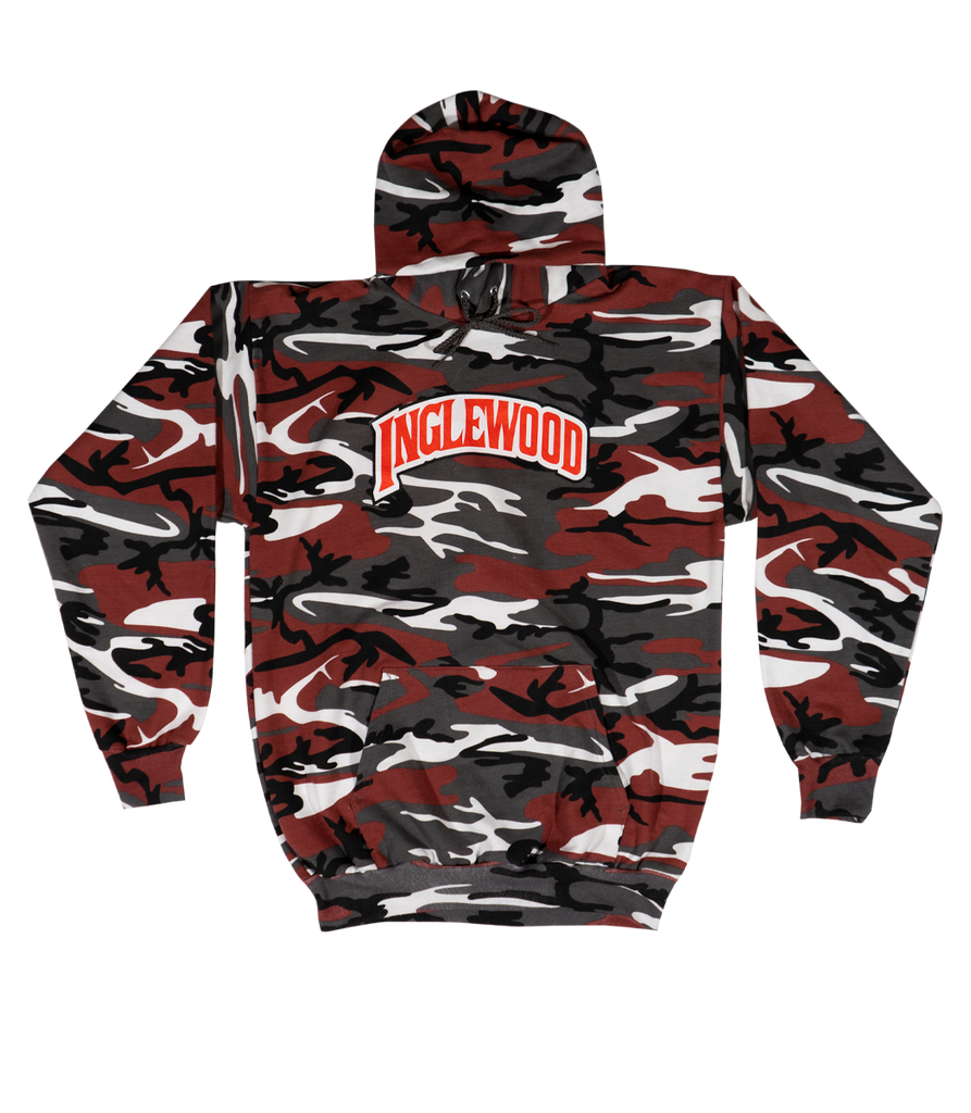 INGLEWOOD CAMO HOODIE RED