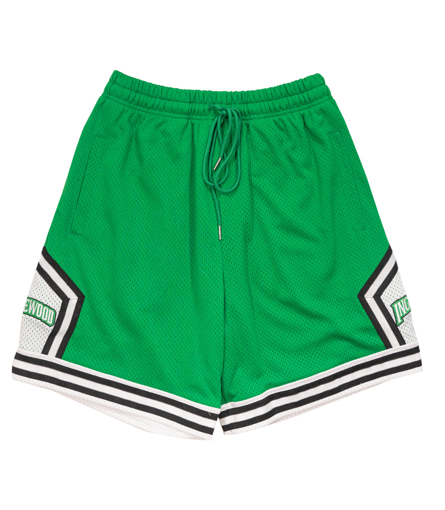 CUSTOM INGLEWOOD BASKETBALL SHORTS GREEN