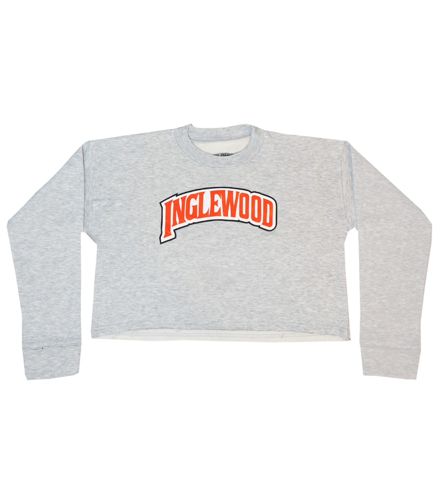 INGLEWOOD CROP TOP SWEATSHIRT GRAY