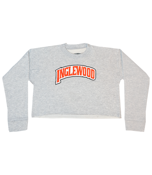 INGLEWOOD CROP TOP SWEATSHIRT GRAY