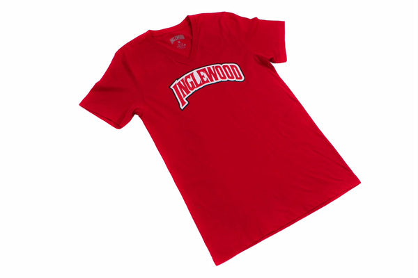 Inglewood Mens V Neck Red