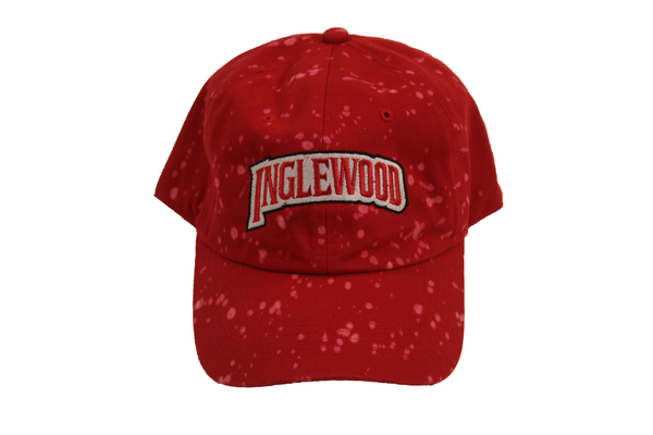Inglewood Dad Cap Red Bleach