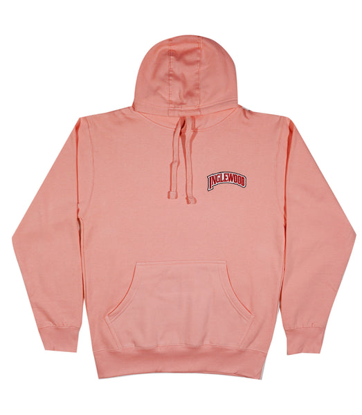 INGLEWOOD EMBROIDEREDHOODIE PINK