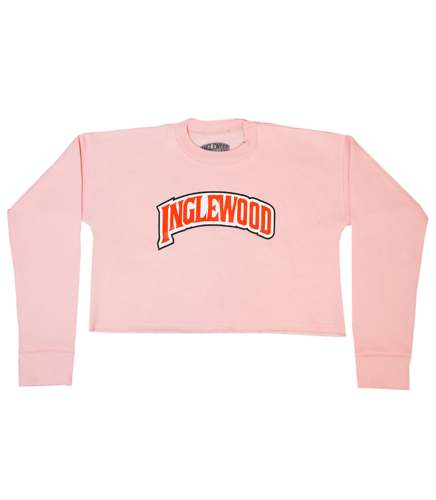 INGLEWOOD CROP TOP SWEATSHIRT PINK