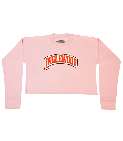 INGLEWOOD CROP TOP SWEATSHIRT PINK