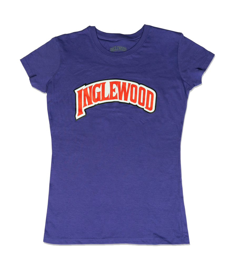 INGLEWOOD WOMENS CUT TEE PURPLE