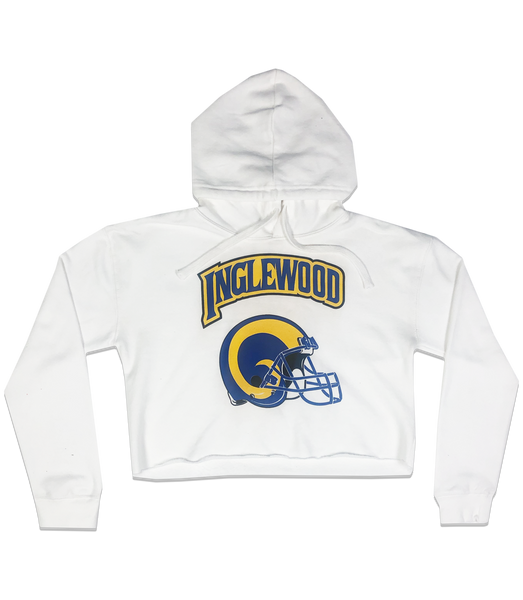 INGLEWOOD RAMS CROP TOP HOODIE