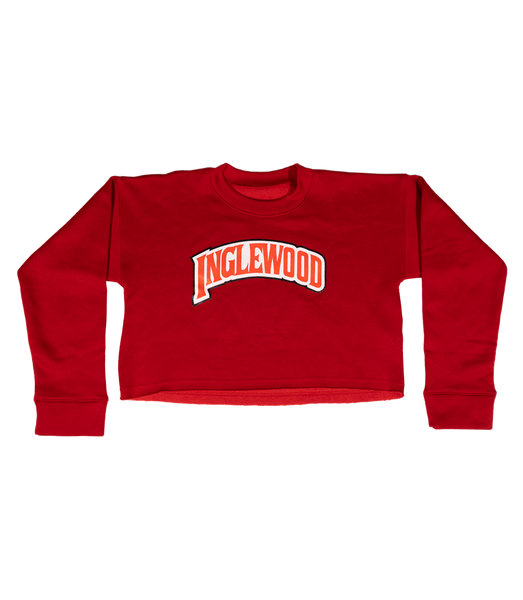 INGLEWOOD CROP TOP SWEATSHIRT RED