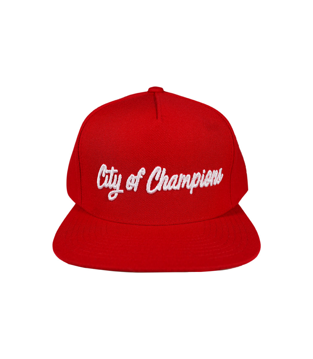City Of Champions SnapBack Red INGLEWOOD CLOTHING LINE