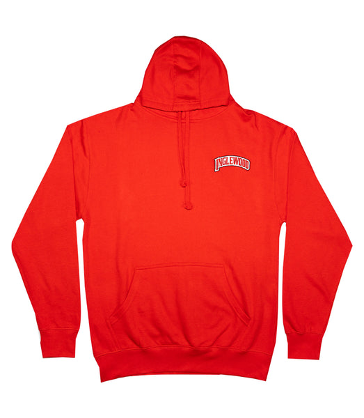 INGLEWOOD EMBROIDERED HOODIE RED