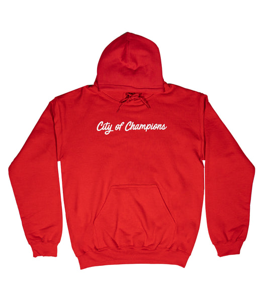 CITY OF CHAMPS HOODIE RED