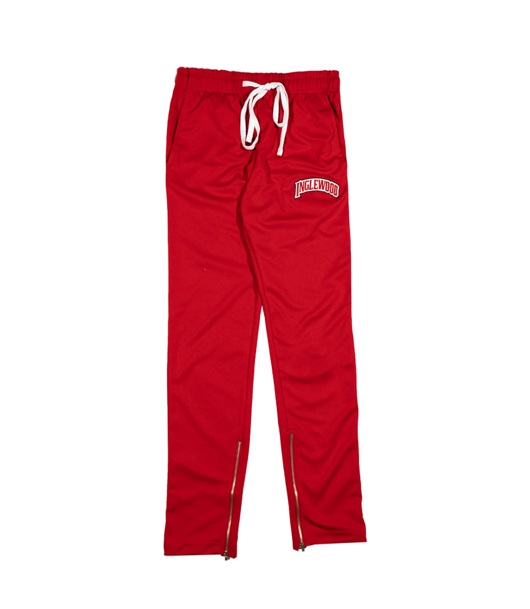 INGLEWOOD TRACK PANTS RED - INGLEWOOD CLOTHING LINE