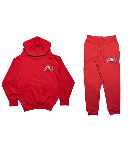 INGLEWOOD KIDS SWEATSUIT RED