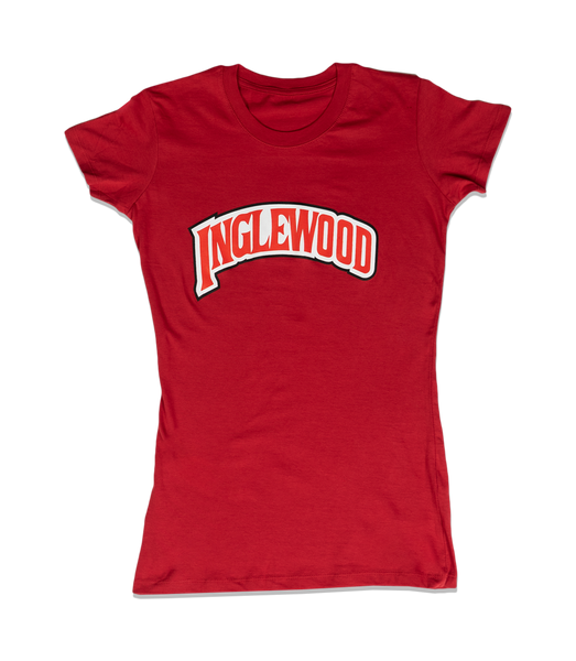 INGLEWOOD WOMENS CUT TEE RED
