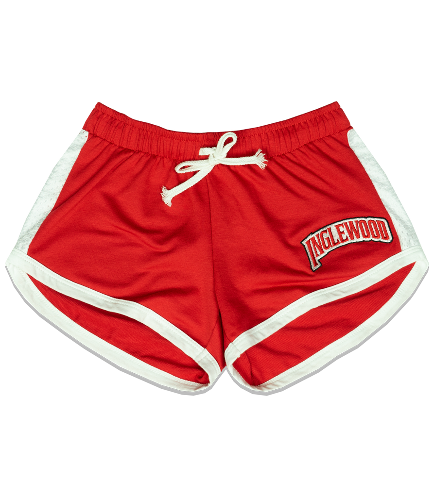 INGLEWOOD WOMENS SHORTS RED MESH