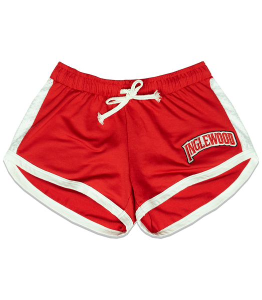 INGLEWOOD WOMENS SHORTS RED MESH