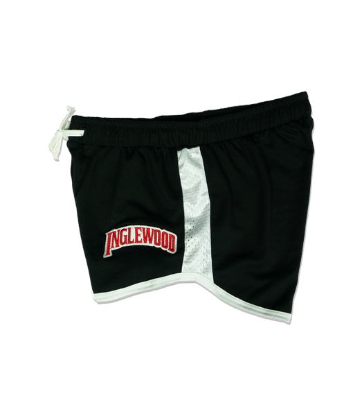 INGLEWOOD WOMENS SHORTS  BLACK MESH