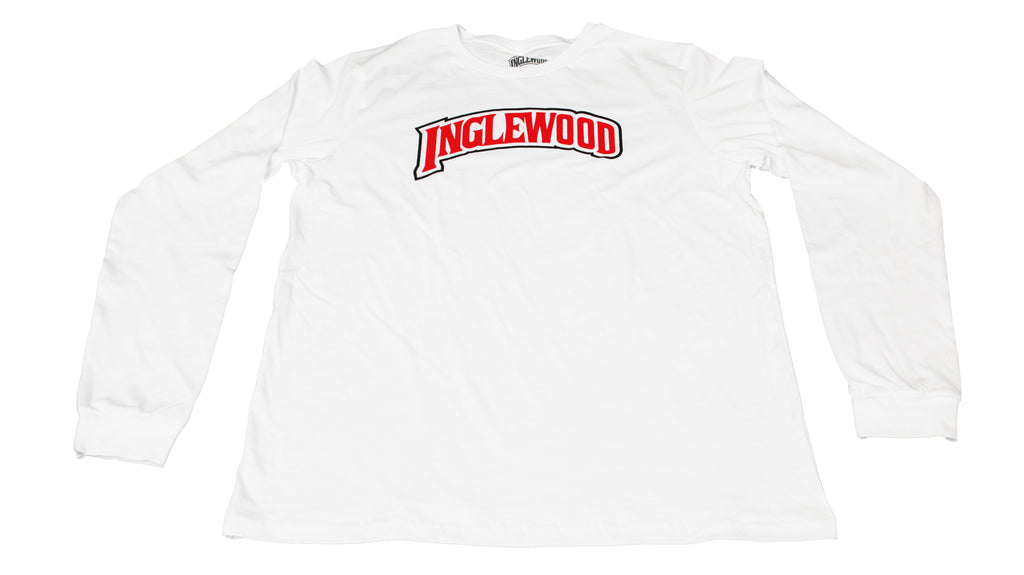 INGLEWOOD MENS LONG SLEEVE SHIRT WHITE