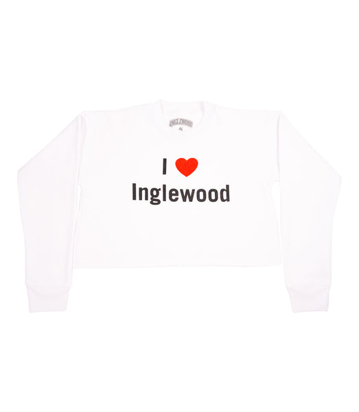 I LOVE INGLEWOOD CROPTOP WHITE