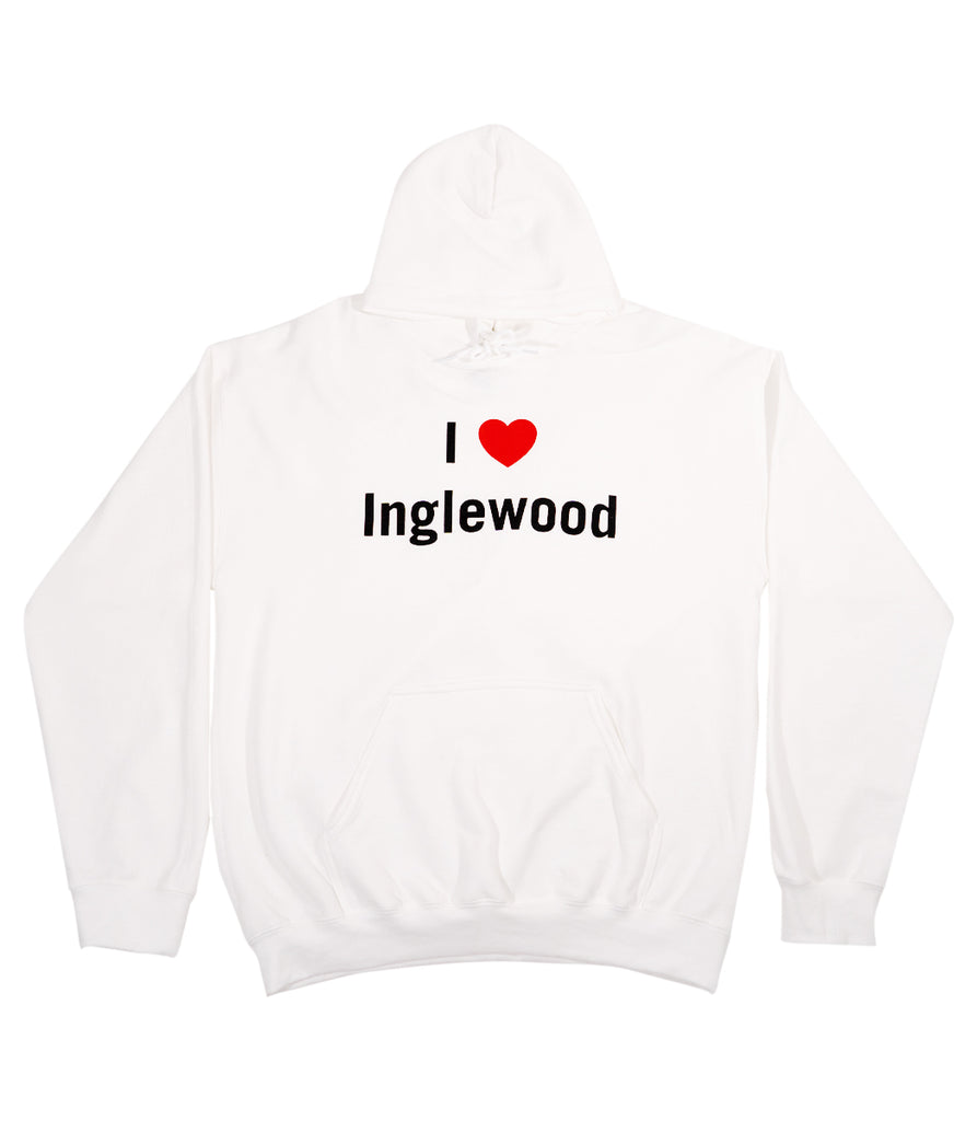 I LOVE INGLEWOOD HOODIE WHITE