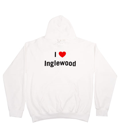 I LOVE INGLEWOOD HOODIE WHITE