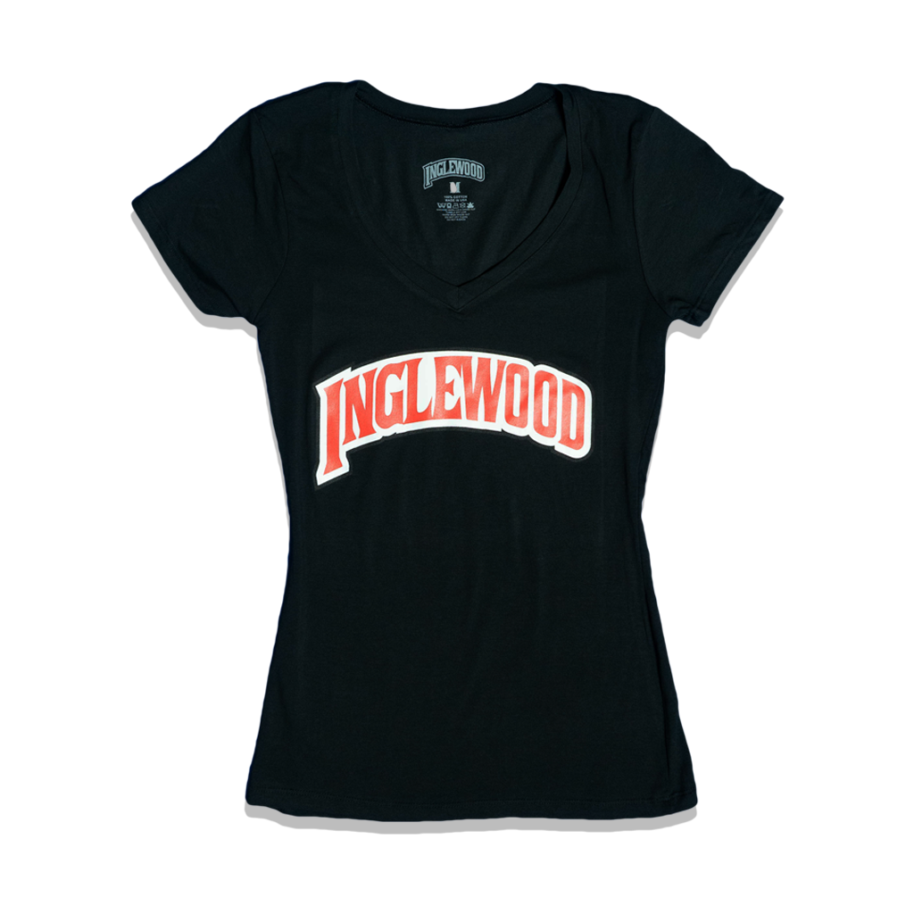 INGLEWOOD WOMENS CUT TEE BLACK
