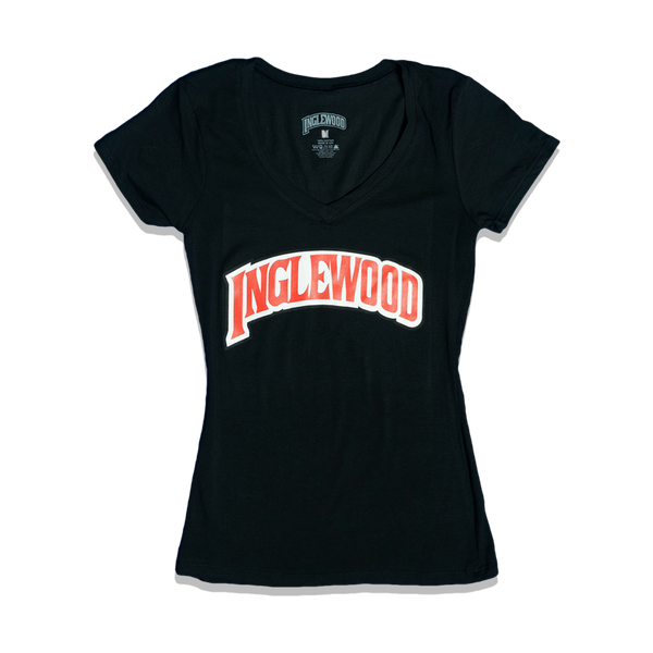 INGLEWOOD WOMENS CUT TEE BLACK