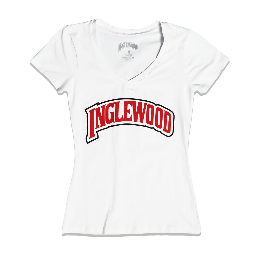 INGLEWOOD WOMENS CUT TEE WHITE